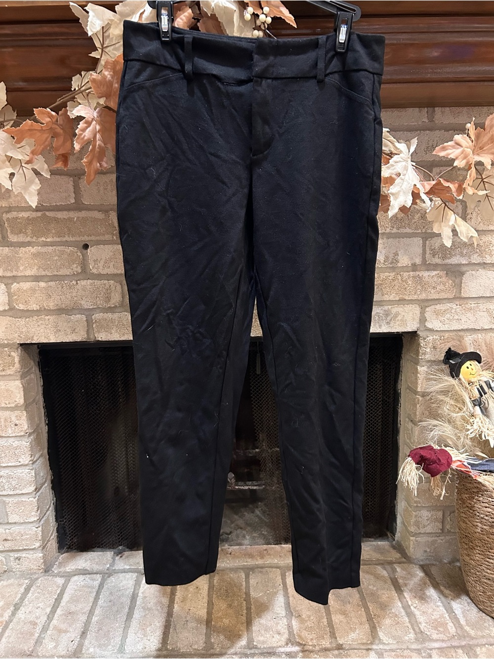 Michael Kors Black Straight-Leg Stretch Pants EUC